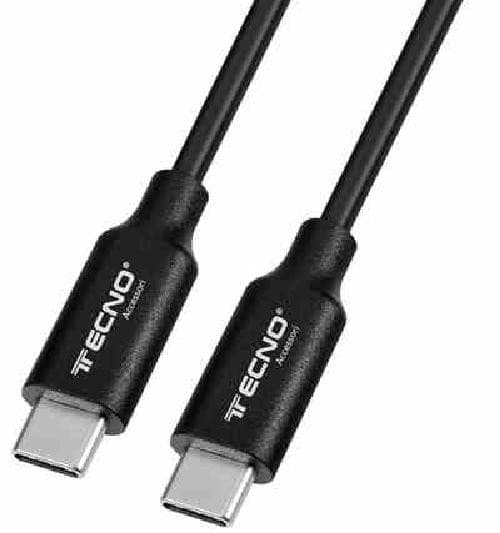 CAVO DATI E RICARICA TC-171 TYPE-C TO TYPE-C 3A NERO — immagine 1 di 1