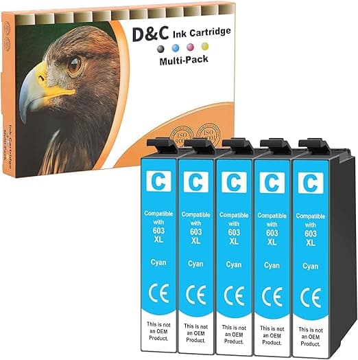 CARTUCCIA COMPATIBILE EPSON 603XL CIANO — immagine 1 di 1