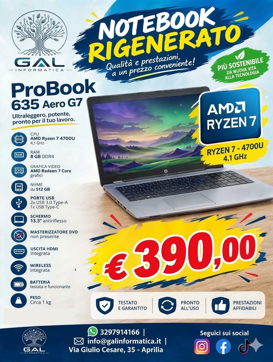 HP PROBOOK 635 AERO G7