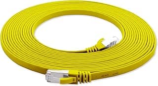 CAVO LAN FLAT cat.5e YELLOW - 7,5 MT. — immagine 1 di 1