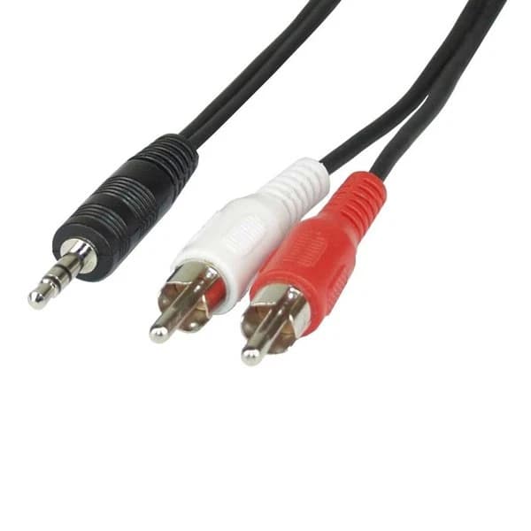 CAVO AUDIO A Y JACK 3,5mm M / 2RCA M - 3MT. — immagine 1 di 1