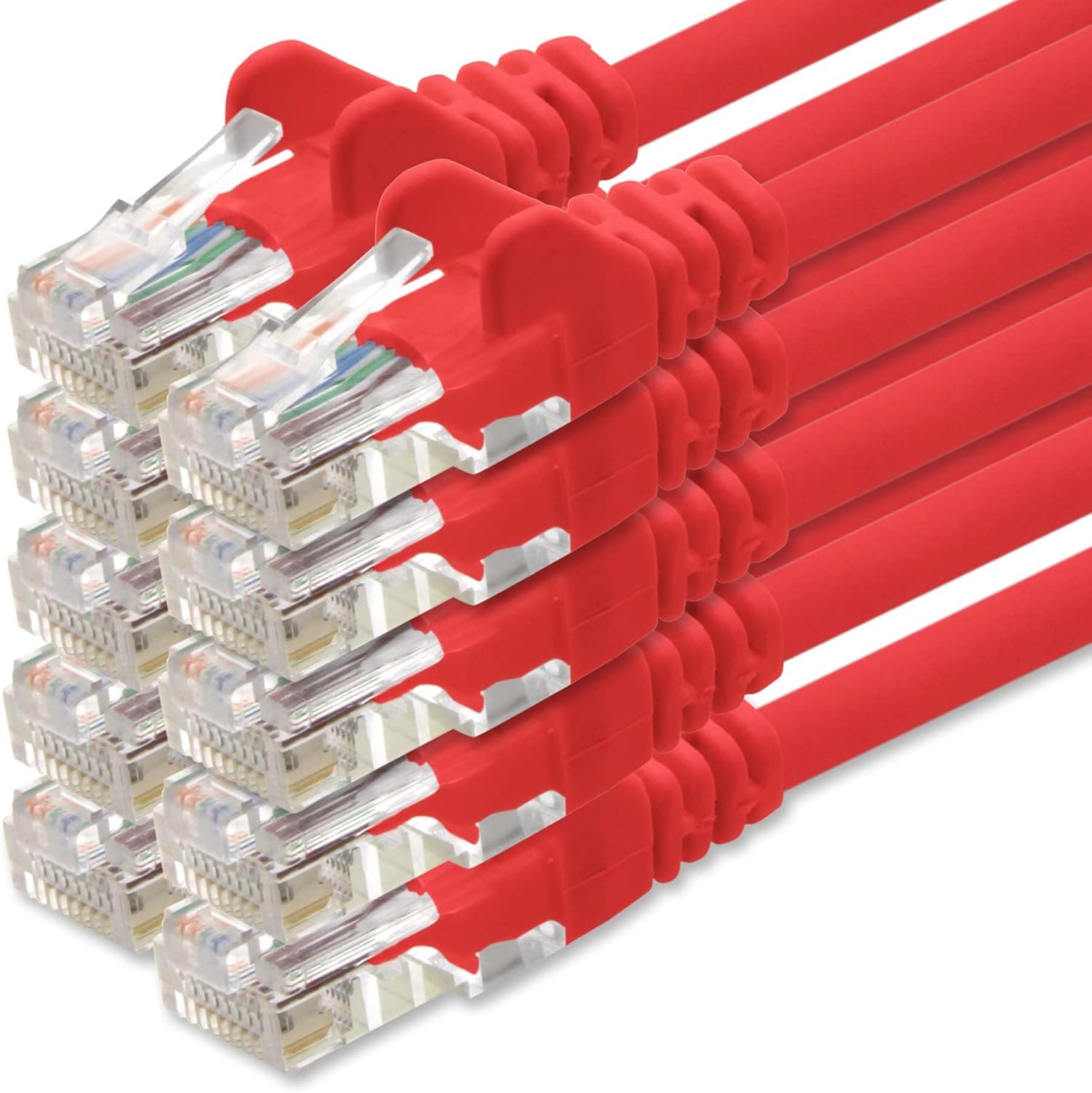 CAVO LAN cat.5e RED  – 1 MT — immagine 1 di 1