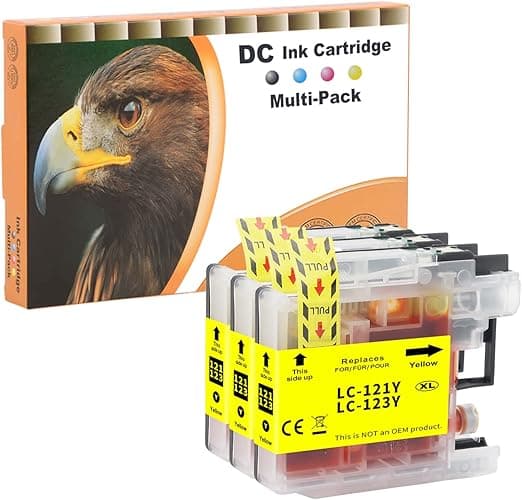 CARTUCCIA COMPATIBILE BROTHER LC123XL GIALLO — immagine 1 di 1