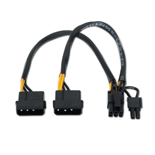 ADATTATORE 2 MOLEX TO PCI-E (6+2 PIN) 15 cm — immagine 1 di 1