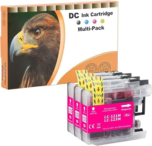 CARTUCCIA COMPATIBILE BROTHER LC123XL MAGENTA — immagine 1 di 1