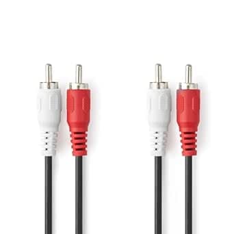 CAVO RCA M/M ROSSO/BIANCO - 2MT. — immagine 1 di 1