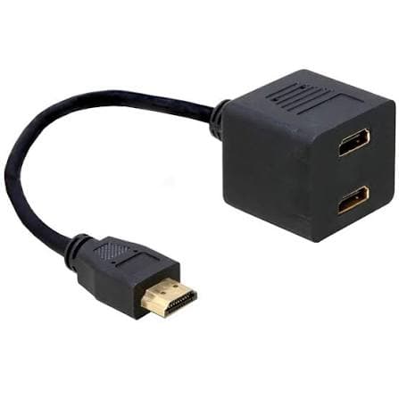 SDOPPIATORE HDMI M/2F GOLD