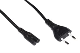 CAVO ALIMENT. CON SPINA EURO - PRESA FORM FEMMINA C7 MT.1,2 — immagine 1 di 1