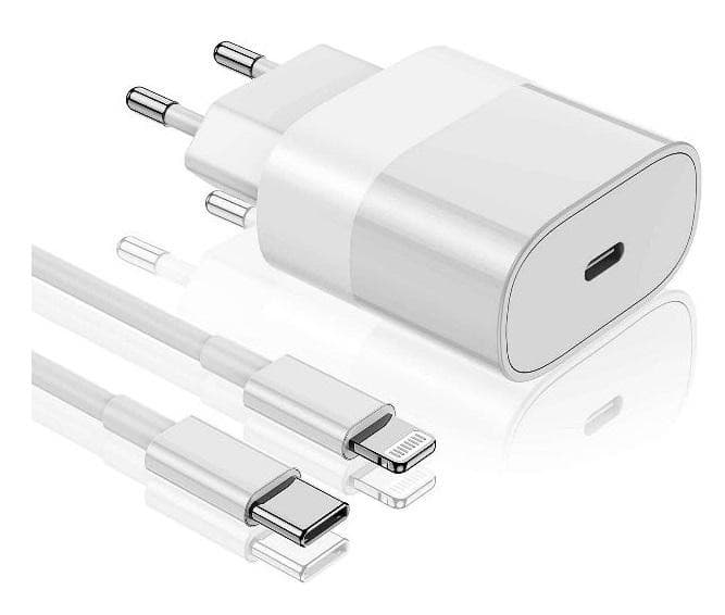 ADATTATORE CARICATORE IPHONE CAVO DA USB-C A LIGHTNING - 35W — immagine 1 di 1
