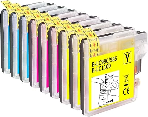 CARTUCCIA COMPATIBILE BROTHER LC980/985/1100 MAGENTA — immagine 1 di 1