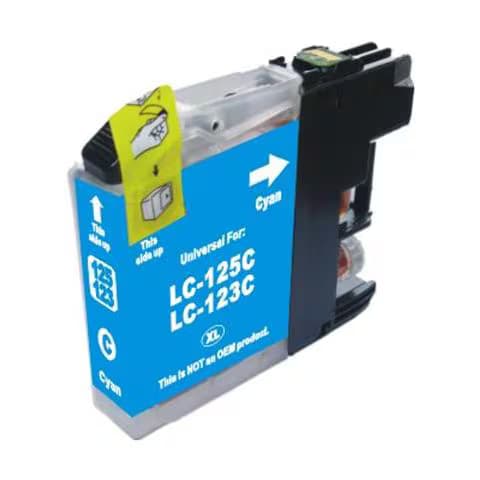 CARTUCCIA COMPATIBILE BROTHER LC123XL CIANO — immagine 1 di 1