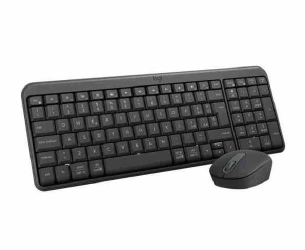 KIT MK250 TASTIERA + MOUSE WIRELESS NERA LOGITECH