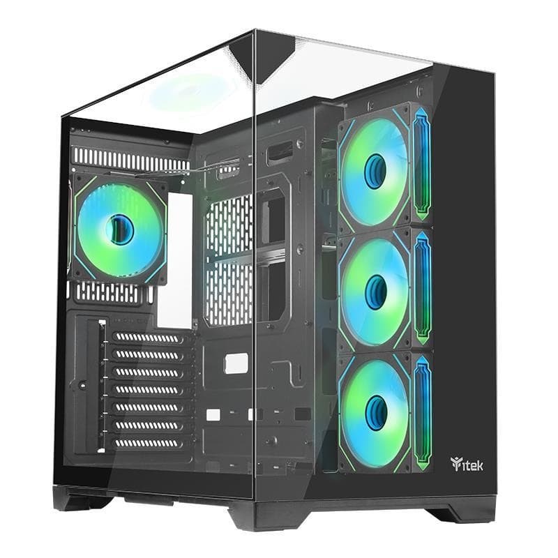 CASE GAMING DARK CAVE PANO - ARGB FAN - NERO