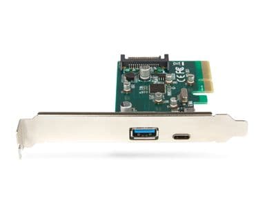 Scheda PCIE USB 3.1 TY "C" + USB 3.1 TY "A" — immagine 1 di 2