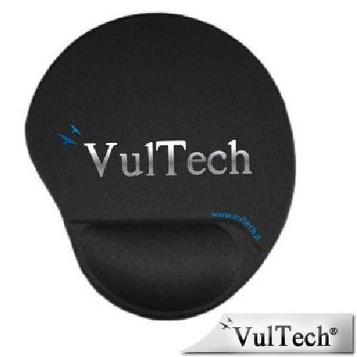 MOUSE PAD ERGONOMICO NERO - VULTECH — immagine 1 di 1