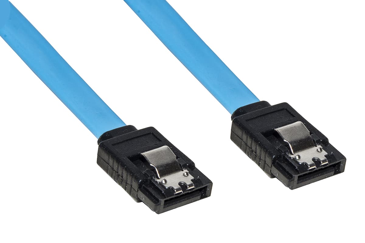 CAVO INTERNO SATA III CM 30 CONNETTORE CON CLIP IN METALLO — immagine 1 di 2