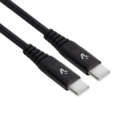CAVO USB TYPE-C A TYPE-C IN NYLON 2MT 100W (CS-NCC20BL) NERO — immagine 1 di 1