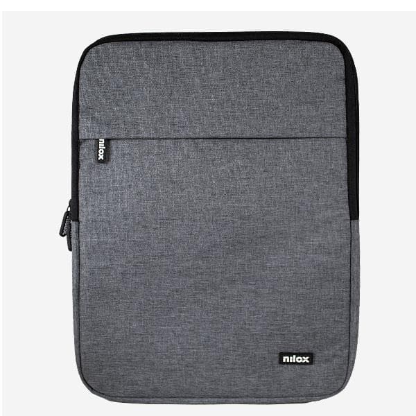 Custodia sleeve per Notebook fino a 14.1" anti-shock 2 scomparti -Grigia