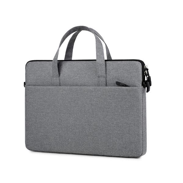 Borsa per Notebook 15.6" slim 2 scomparti manico e tracolla Grigia — immagine 1 di 4