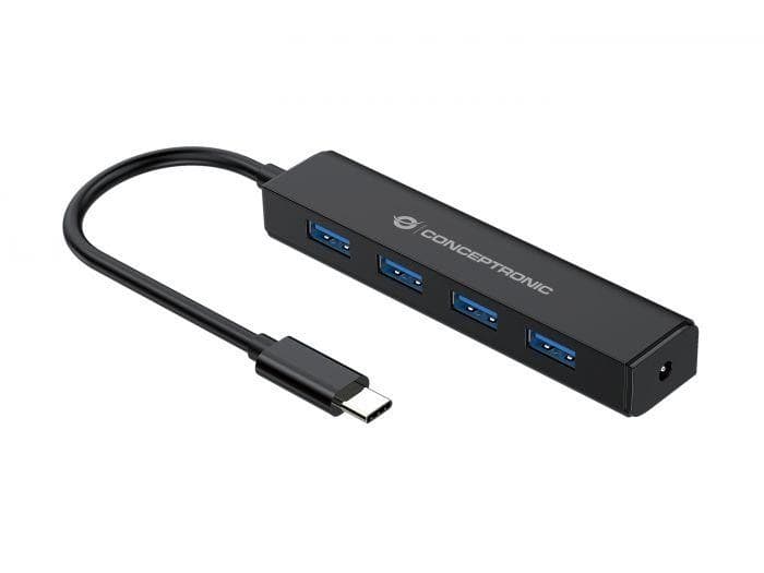HUB USB 3.2 GEN 1 A 4 PORTE CON ALIMENTATORE