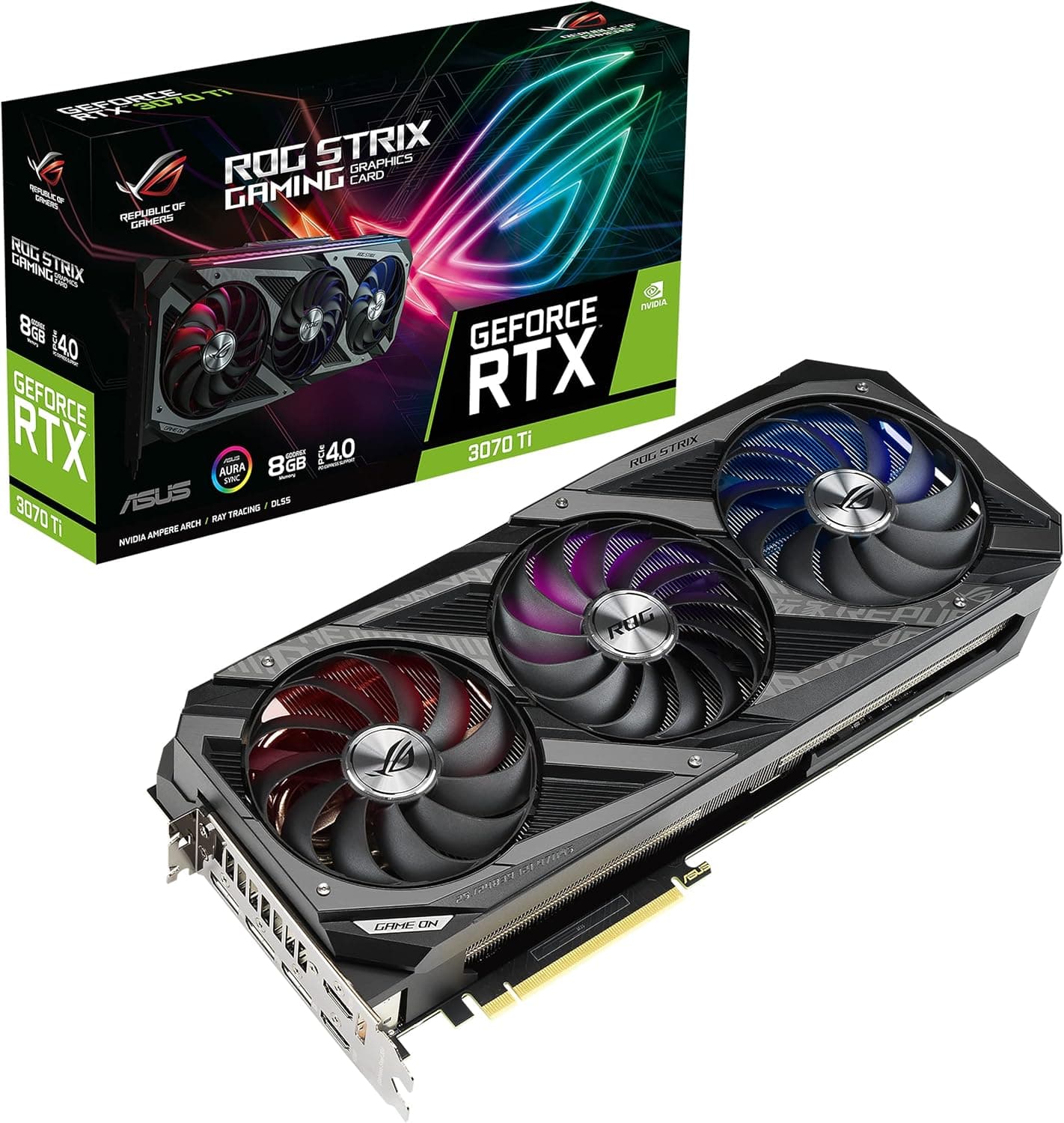 Asus ROG Strix NVIDIA GeForce RTX 3070 Ti Scheda Grafica, 8 GB