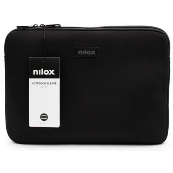 Custodia sleeve per Laptop fino a 14.1" interni antigraffio e rinforzati - Nera